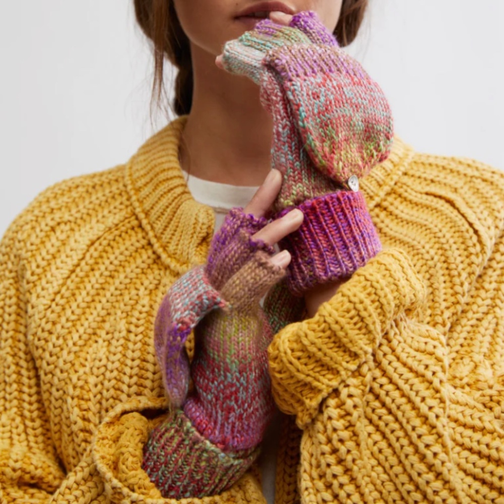 Free People Icing Pop Top Gloves Rainbow